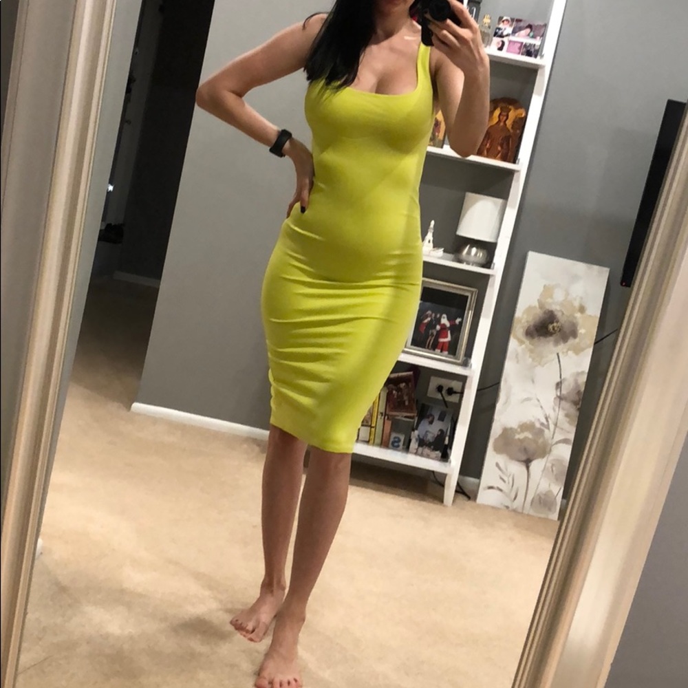 Lime green forever 21 dress brand new
